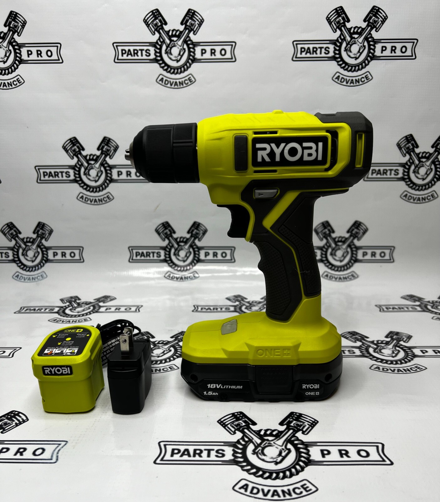 Ryobi One+ 18V 3/8 in Drill Driver W/ Lithium 1.5 Ah Battery & Charger PCL201K1