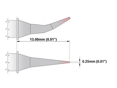 M70TZ003 Tweezers Cartridge Pair – Micro Fine 0.25mm (0.01in)