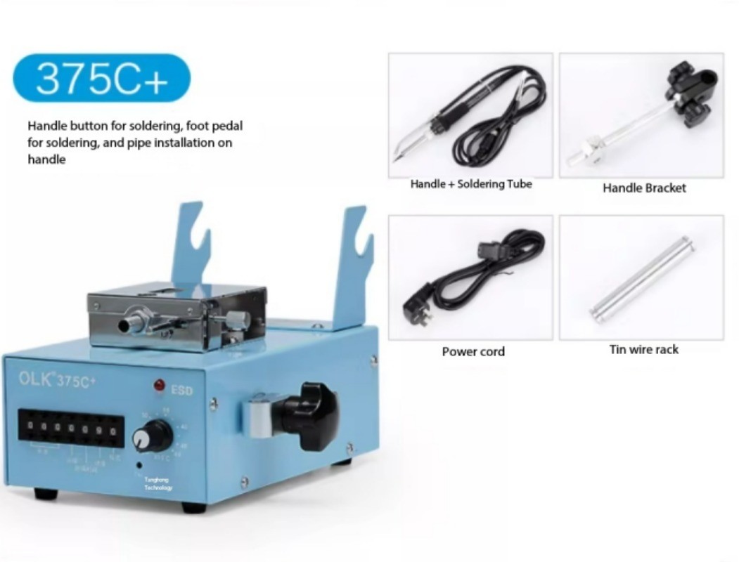 Adjustable Constant Temperature Automatic Tin Feed Soldering Machine 375C+