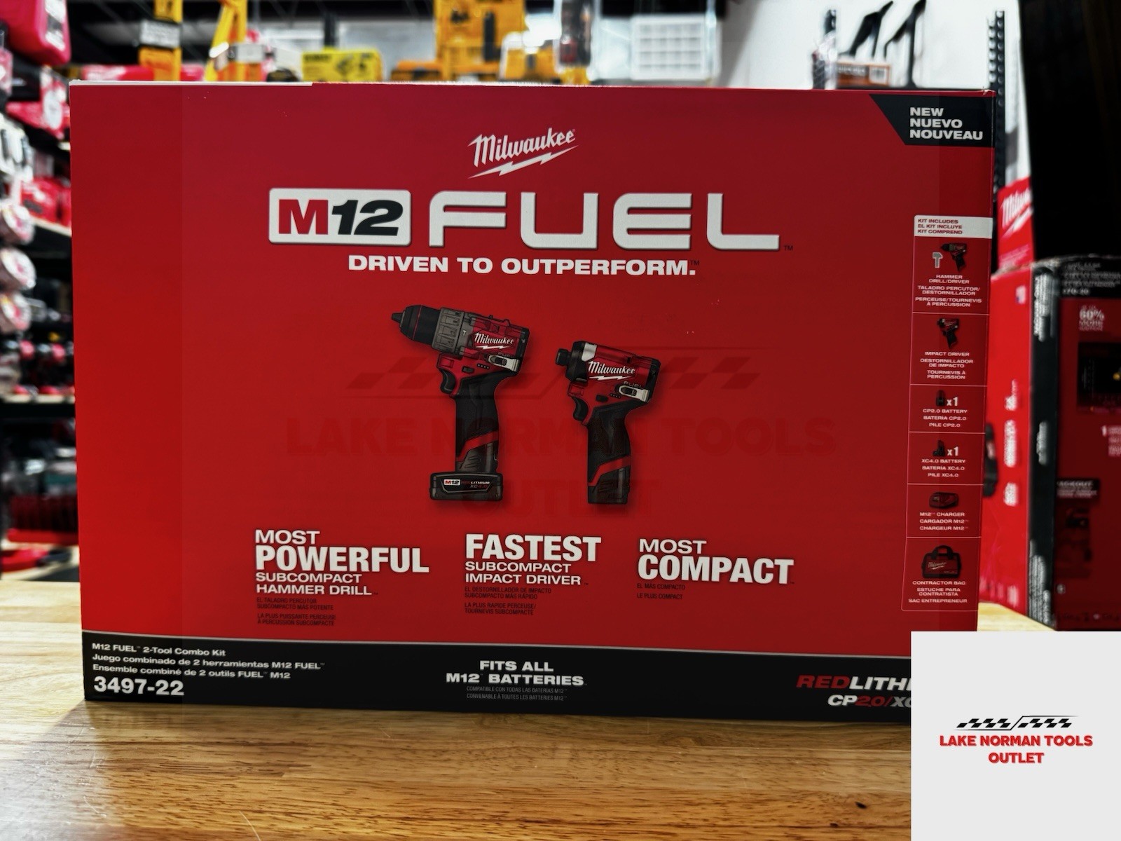 Brand New Milwaukee (3497-22) M12 FUEL 2 Tool Combo Kit