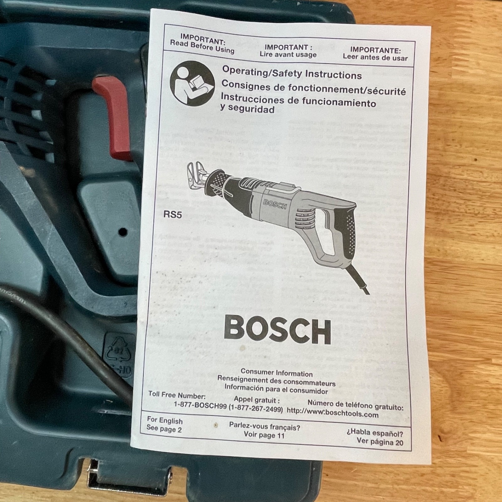Bosch RS325 12 -Amp Variable Speed Reciprocating Saw