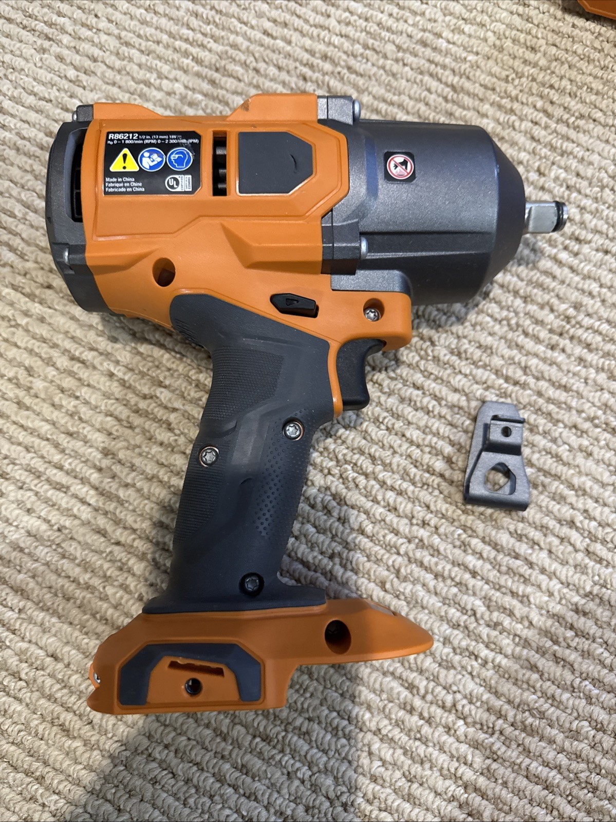 Ridgid 18V 1/2 Inch Cordless Brushless Impact Wrench R86212B Tool Only