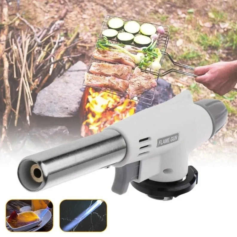 1pc Adjustable Butane Gas Torch Flame Gun Welding Lighter for BBQ Camping – NEW