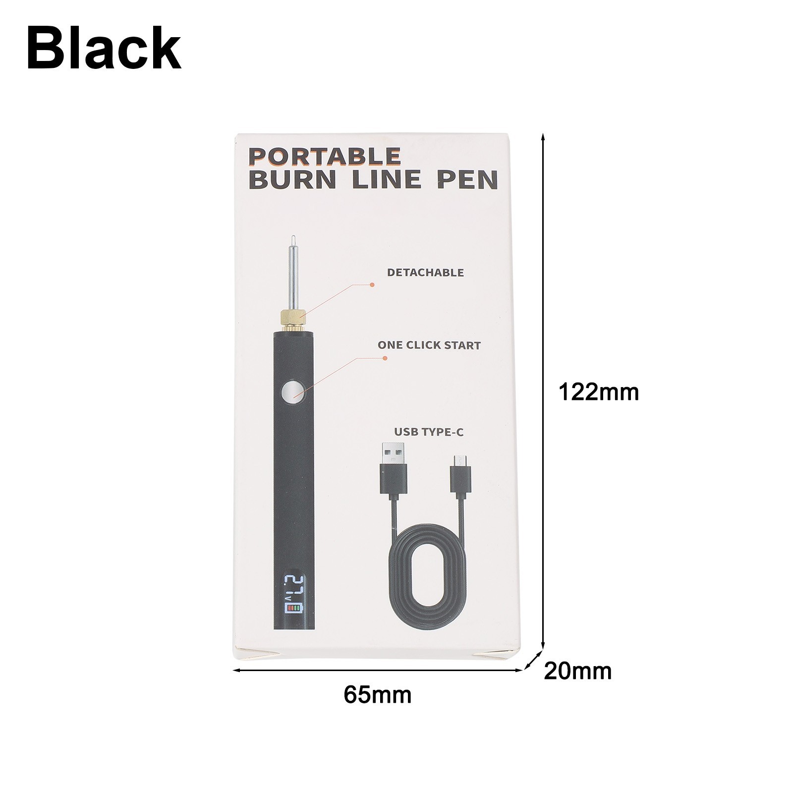 Portable Adjustable Voltage Soldering Iron with USB Charging Capability