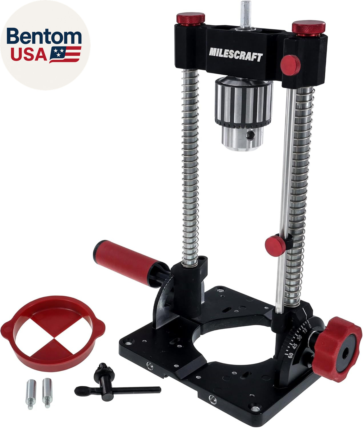 1348 Drill Mate PRO – Heavy-Duty Portable Drill Press Drilling Guide, ½” Chuck,