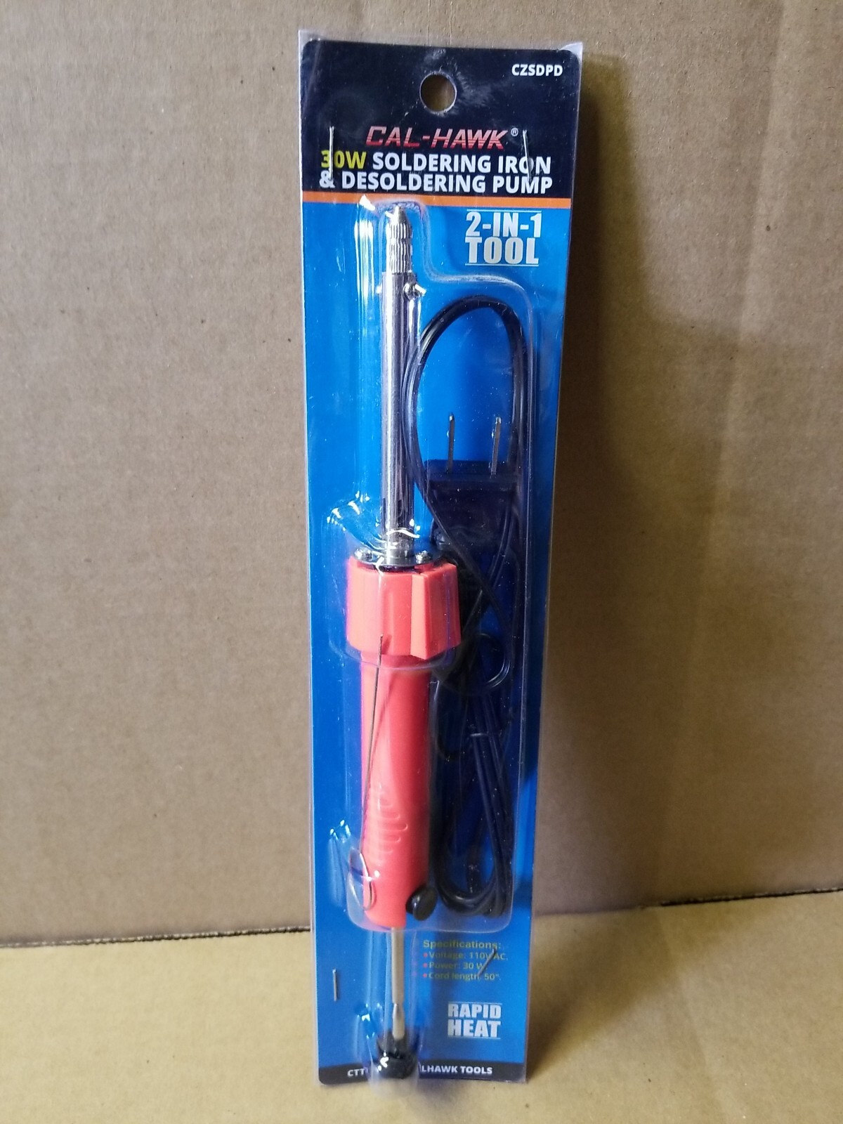 30 Watt Soldering Iron with Desoldering Pump Electronics Repair 2 in 1