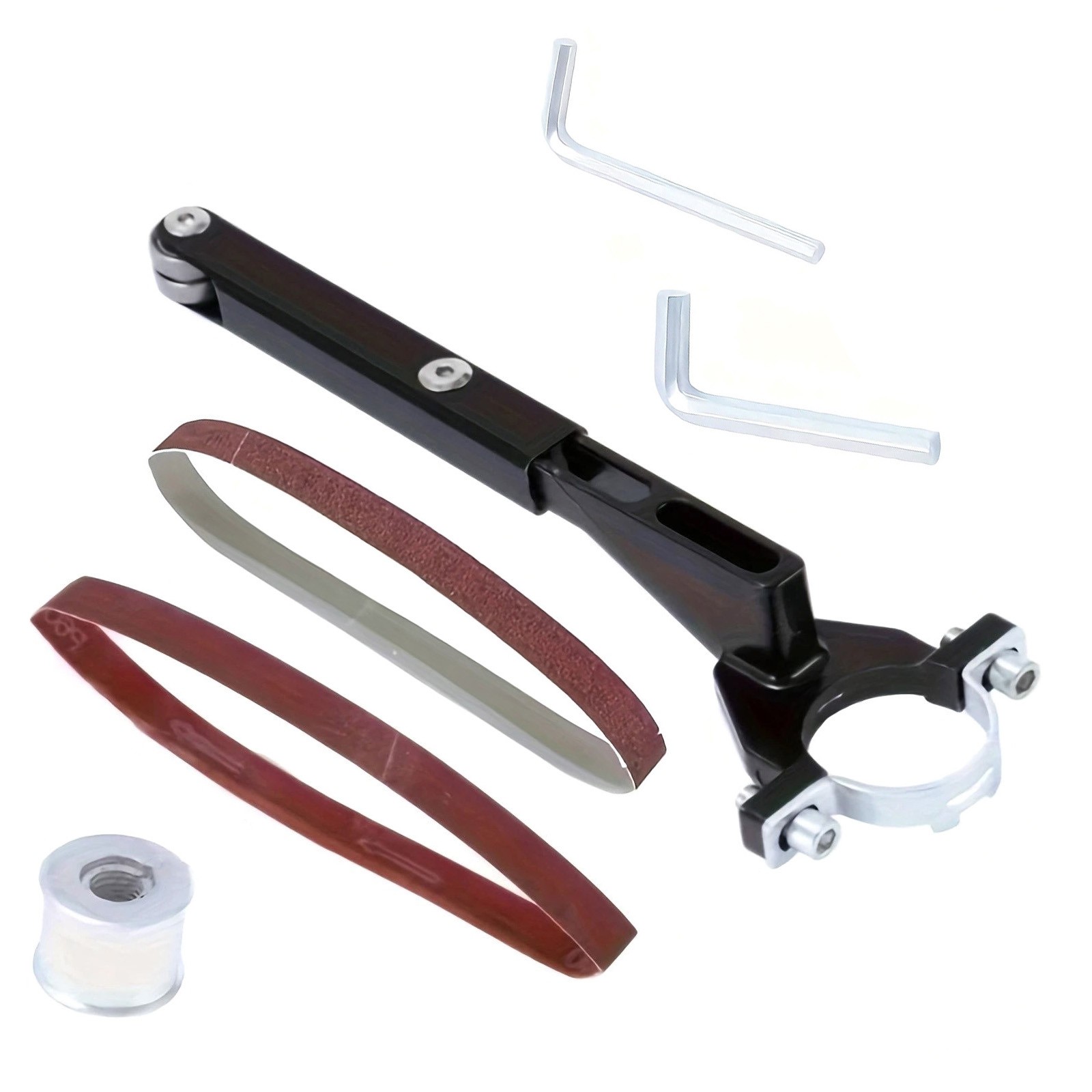 Belt Sander Adapter Kit System For Angle Grinder Metal Wood Sanding Rust Removal