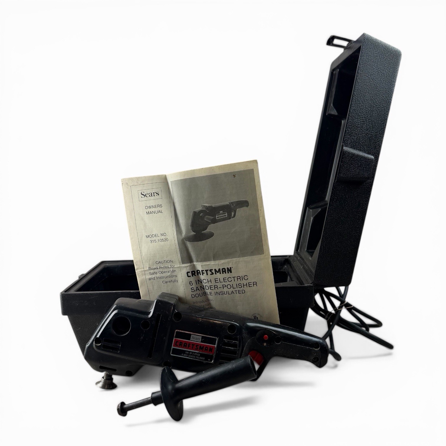 SEARS CRAFTSMAN 315.10520 – Vintage 6” Inch Disc Sander Polisher 3/8 HP 2 Speed