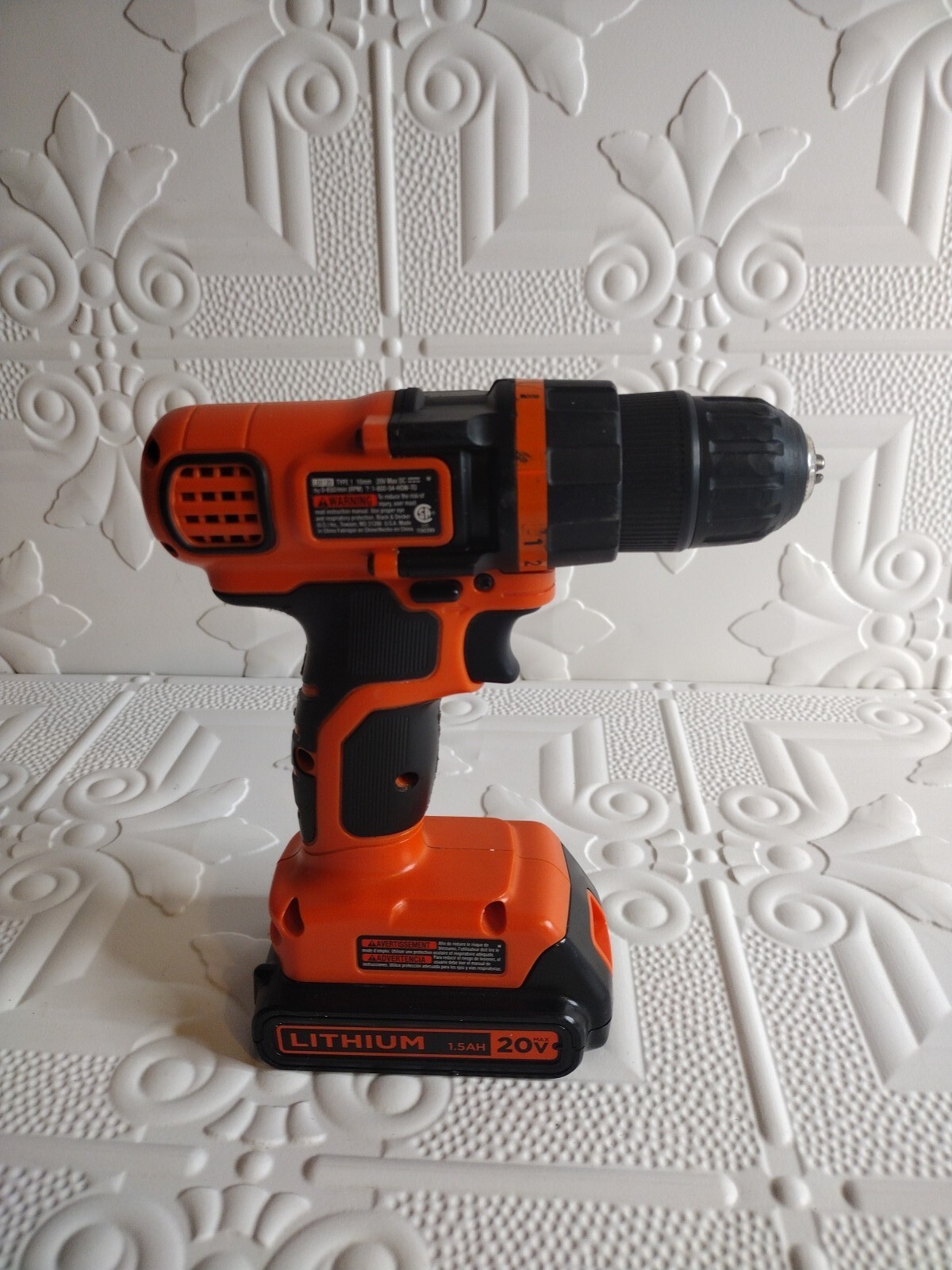 Black & Decker 20V Max LDX120 Lithium 3/8&Prime; Drill/Driver With Battery No Charger