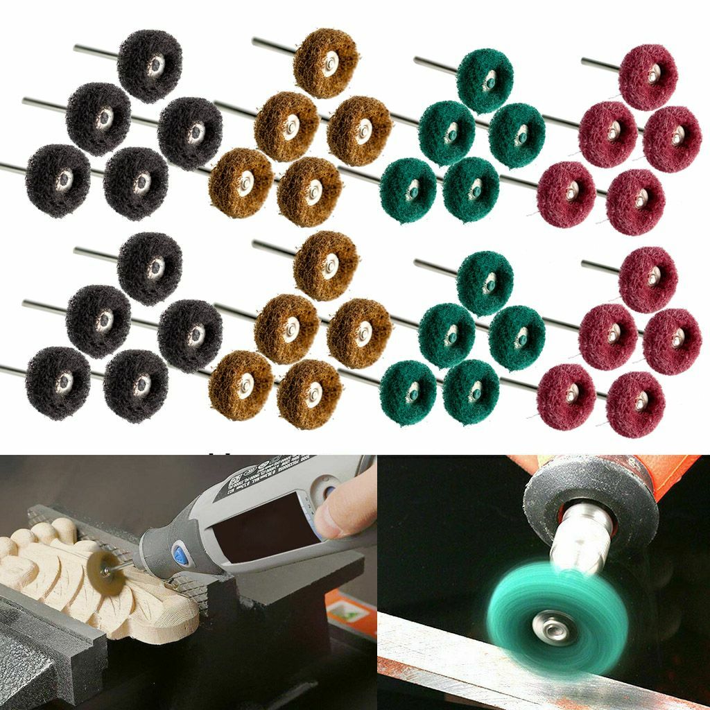 20-80Pc Abrasive Wheel Buffing Polishing Grinding Wheels Dremel Rotary Tool 25mm