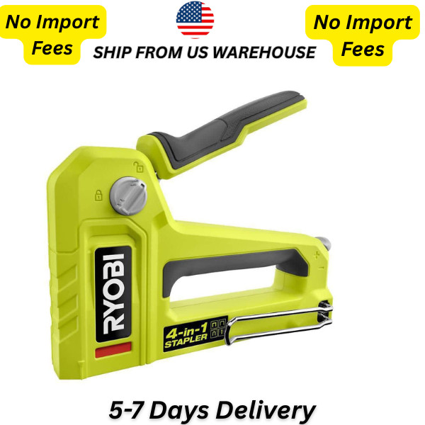 NEW Heavy Duty 4-In-1 Versatile Staple Gun Easy to Use Handle Easy Loading