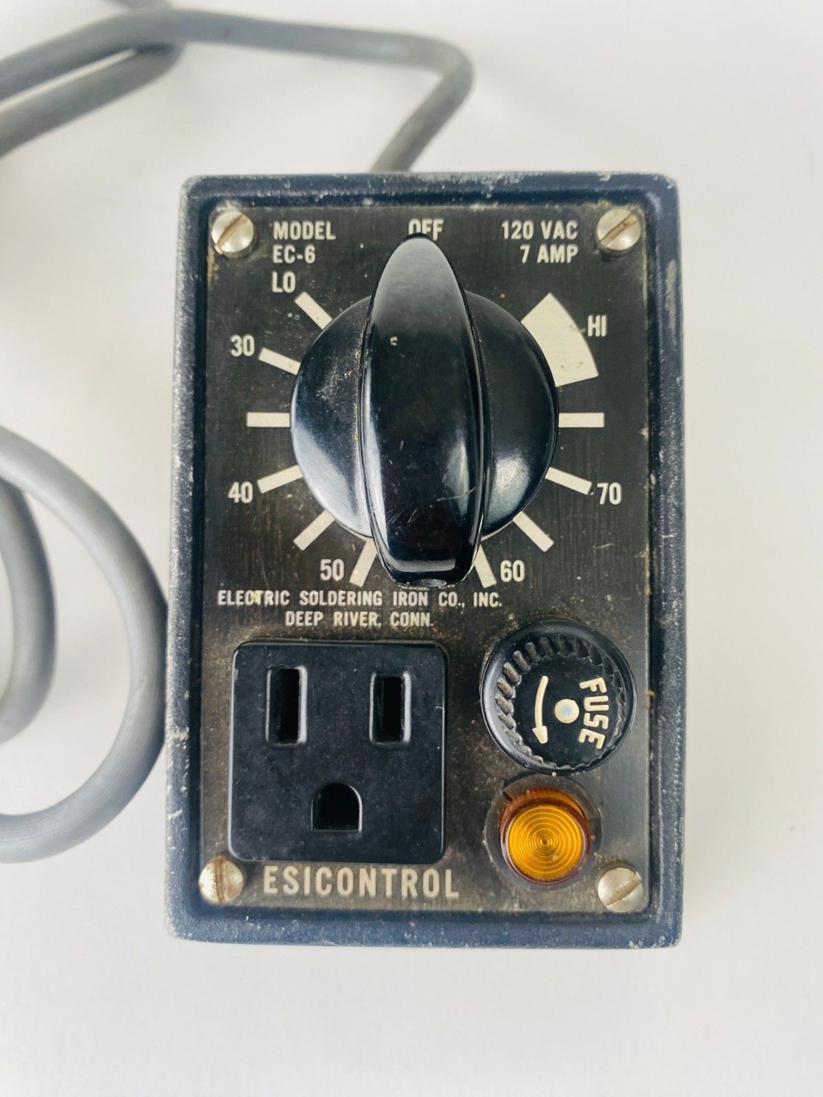 Esicontrol Model EC-6 In-line Wattage Controller 120VAC, 7 AMP WORKS