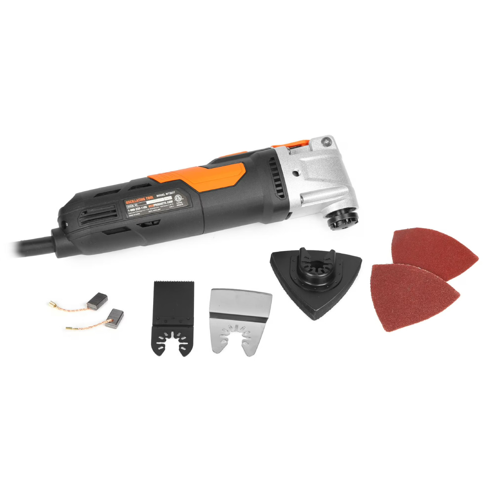 WEN 3.5A Quick-Release Variable Speed Multi-Function Oscillating Tool Kit with A