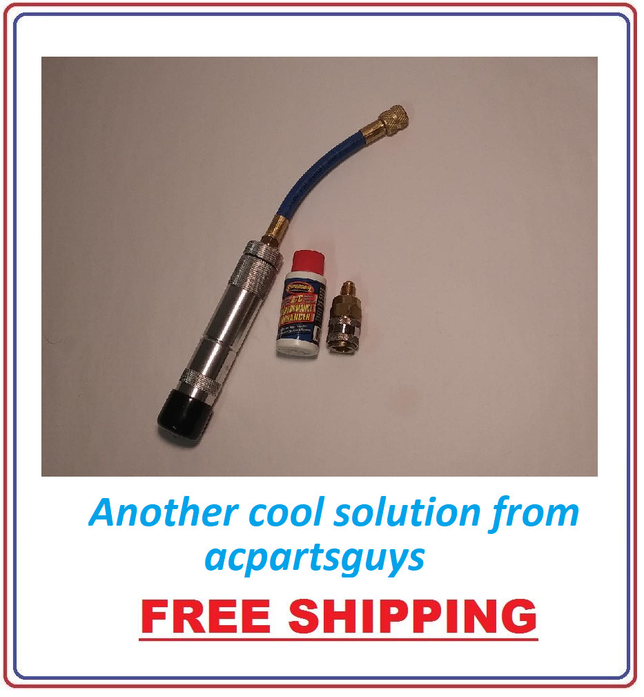 DYE INJECTOR HAND TURN R12/R134A FOR AIR CONDITIONING A/C PERFORMANCE ENHANCER +