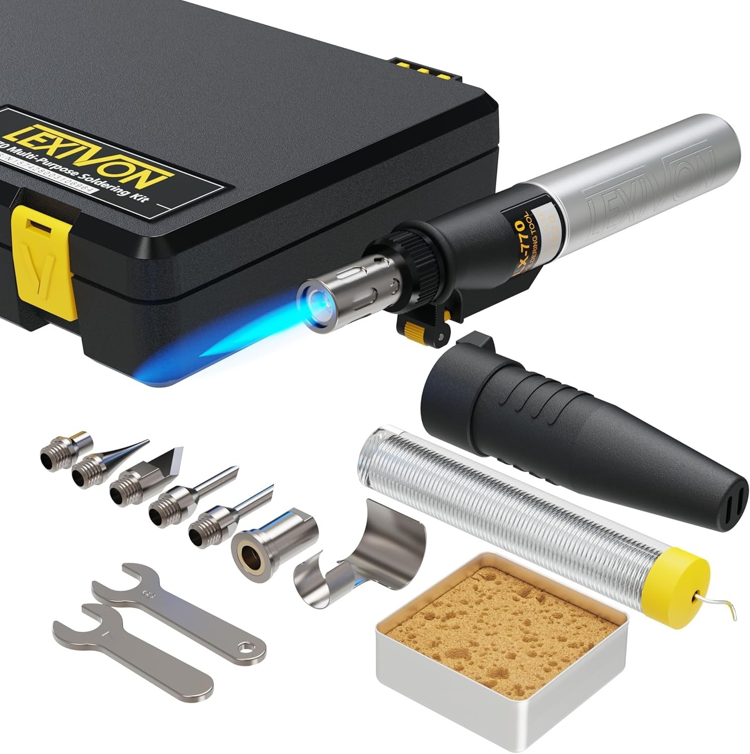 Professional Butane Torch Soldering Kit | Adjustable Flame with Safety Features