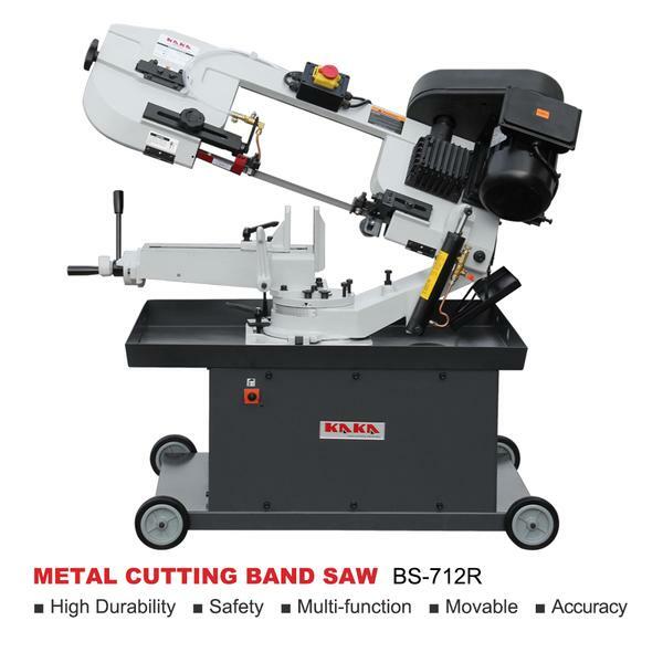 Kaka BS-712R,7&Prime;x12&Prime; Swivel Bow Metal Band Saw, 45° and 90° Rotation,115V1PH