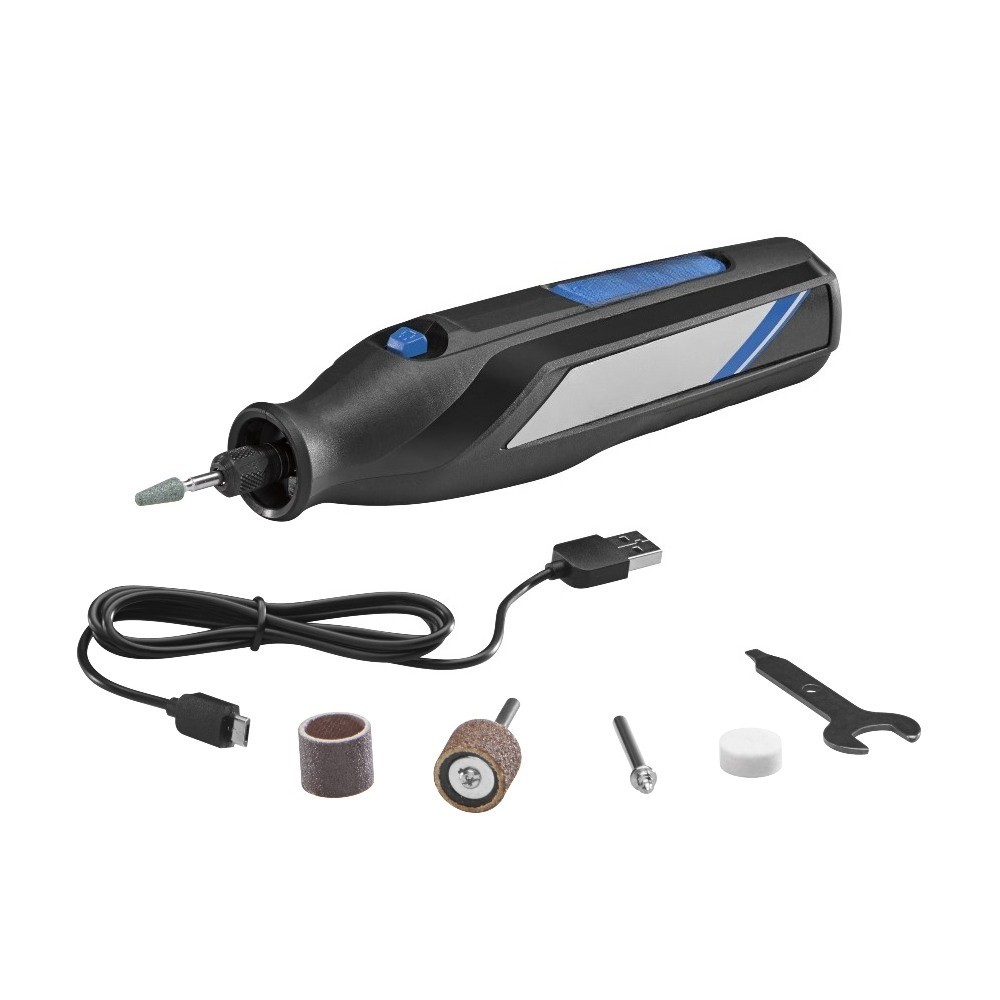 7350-5W 4V-Cordless Single Speed Rotary Tool with Integrated 2Ah Li-Ion