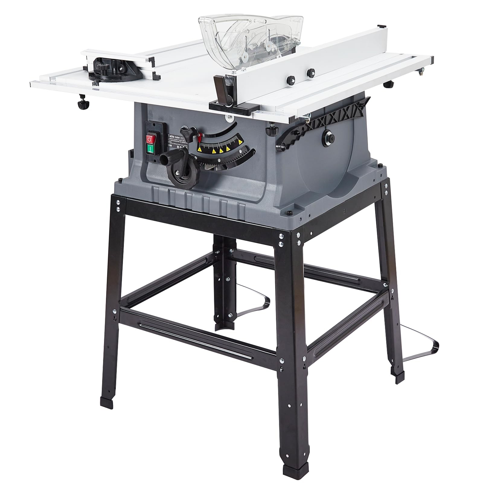 10&Prime; Table Saw 15 Amp 5000RPM Woodworking Saw With Stand 90° Cross Cut Portable