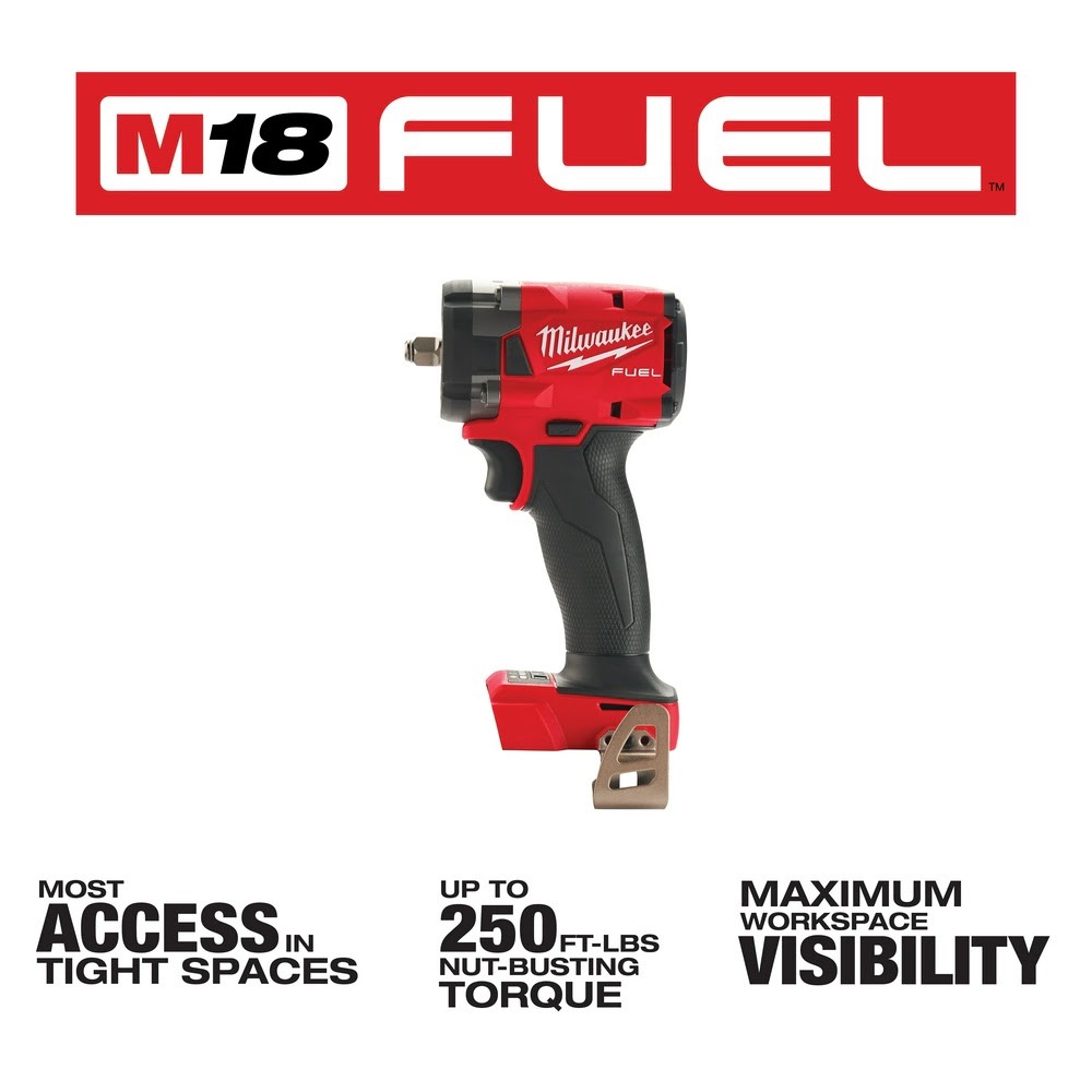 Milwaukee 2854-20 M18 FUEL 3/8&Prime; Compact Impact Wrench w/ Friction Ring
