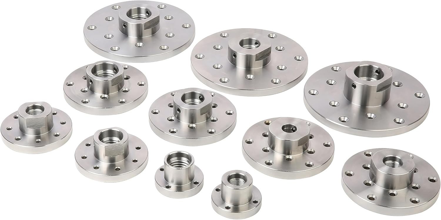 Heavy-Duty 3&Prime; Alloy Steel Lathe Faceplate with Hand-Tightened 1&Prime;x8TPI Thread