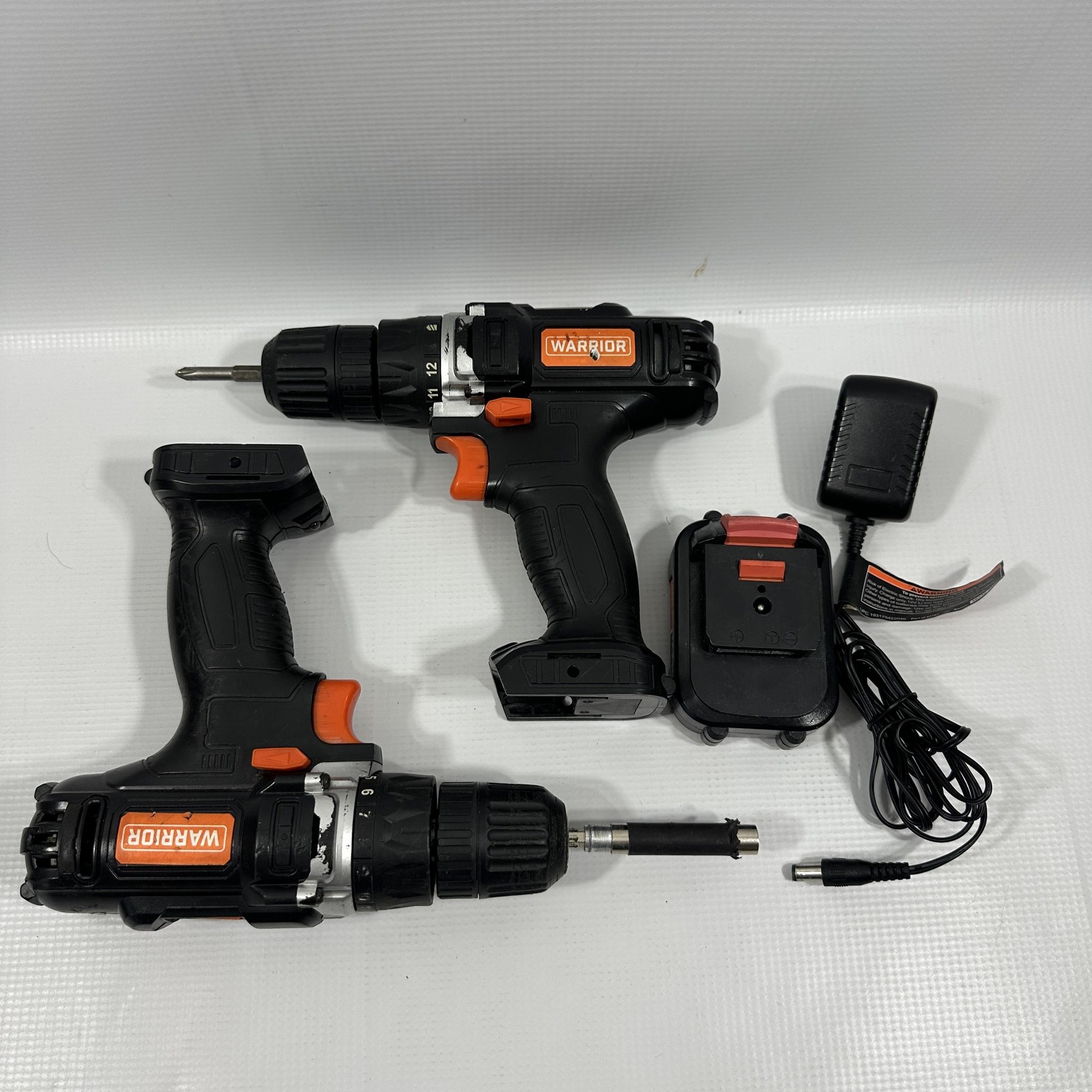 Warrior 57366 12V Cordless Drill Driver 3/8 In Chuck 2-Tool W Battery Charger