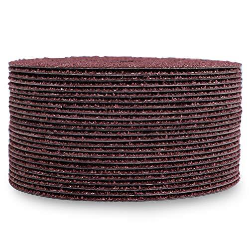 SATC 25 PCS 5in x 7/8&Prime; Fiber Resin Aluminum Oxide Sanding Grinding Disc 60 Grit