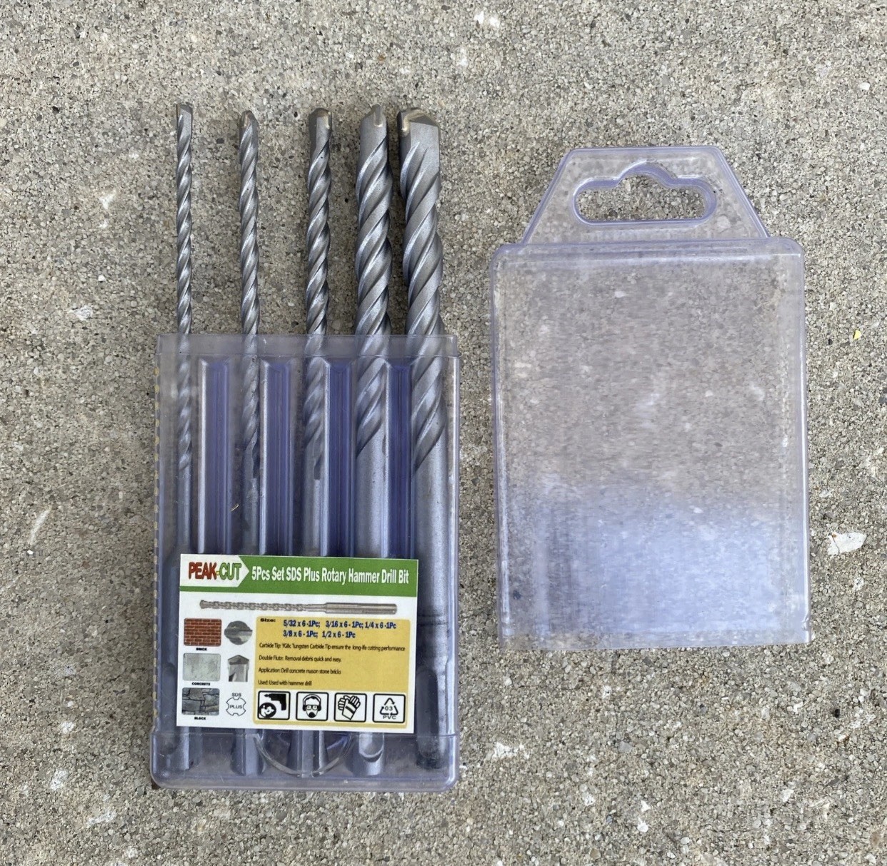 RYOBI D620H 5/8&Prime; Variable Speed Hammer Drill w/ 5pc Carbide Masonry Bit Set