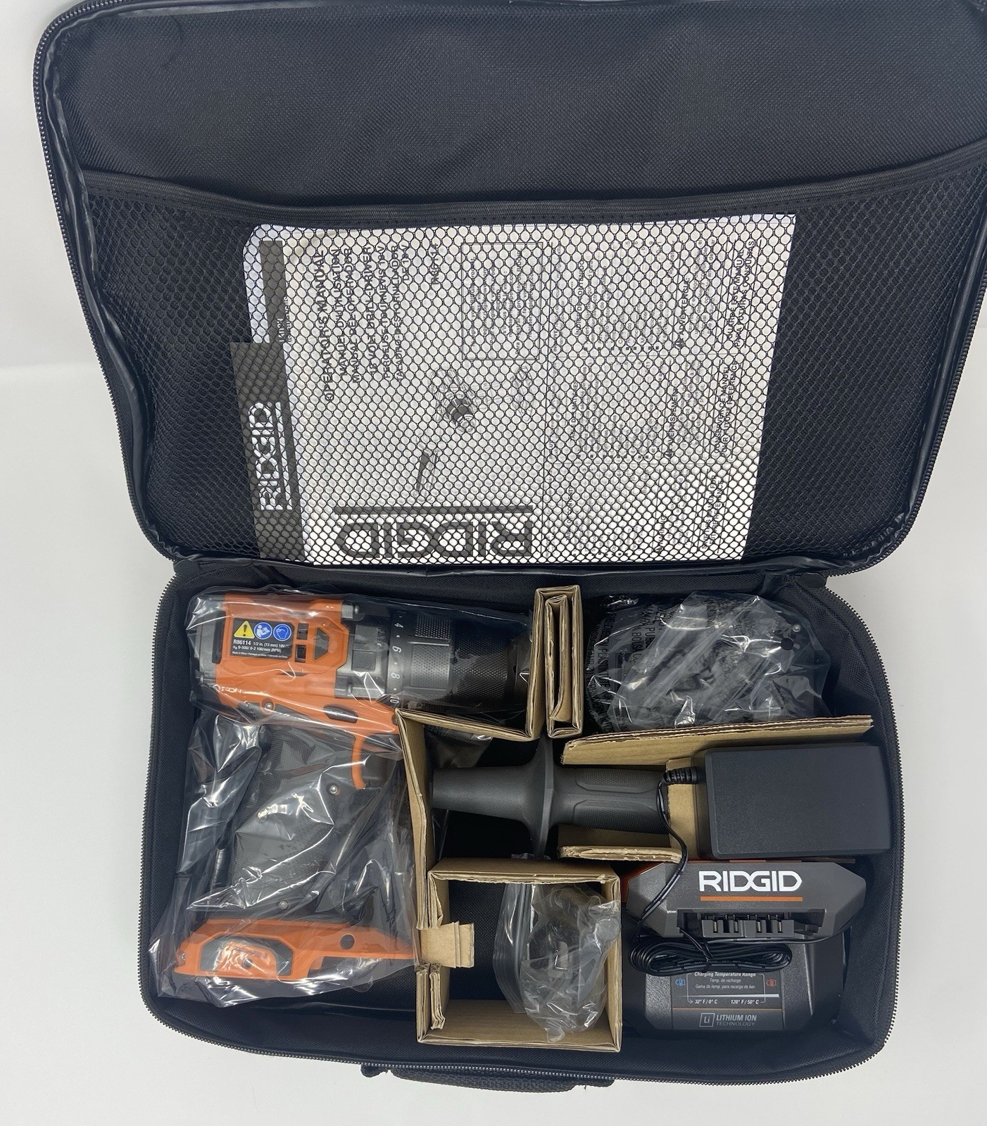Ridgid 0.5&Prime; Drill/Driver Kit R86114KN, 2.0 Ah Battery + Charger, 18V Cordless
