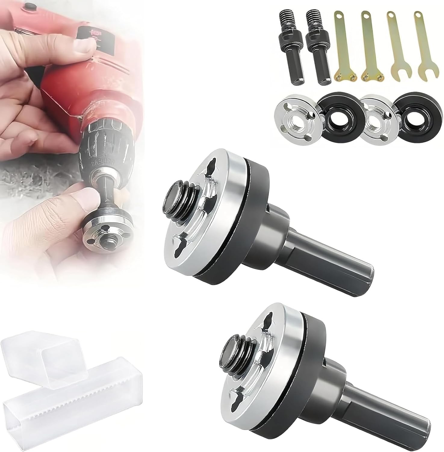 1-2 Sets Conversion Angle Grinding Adapter Connecting Rod Kit, Electric Drill US