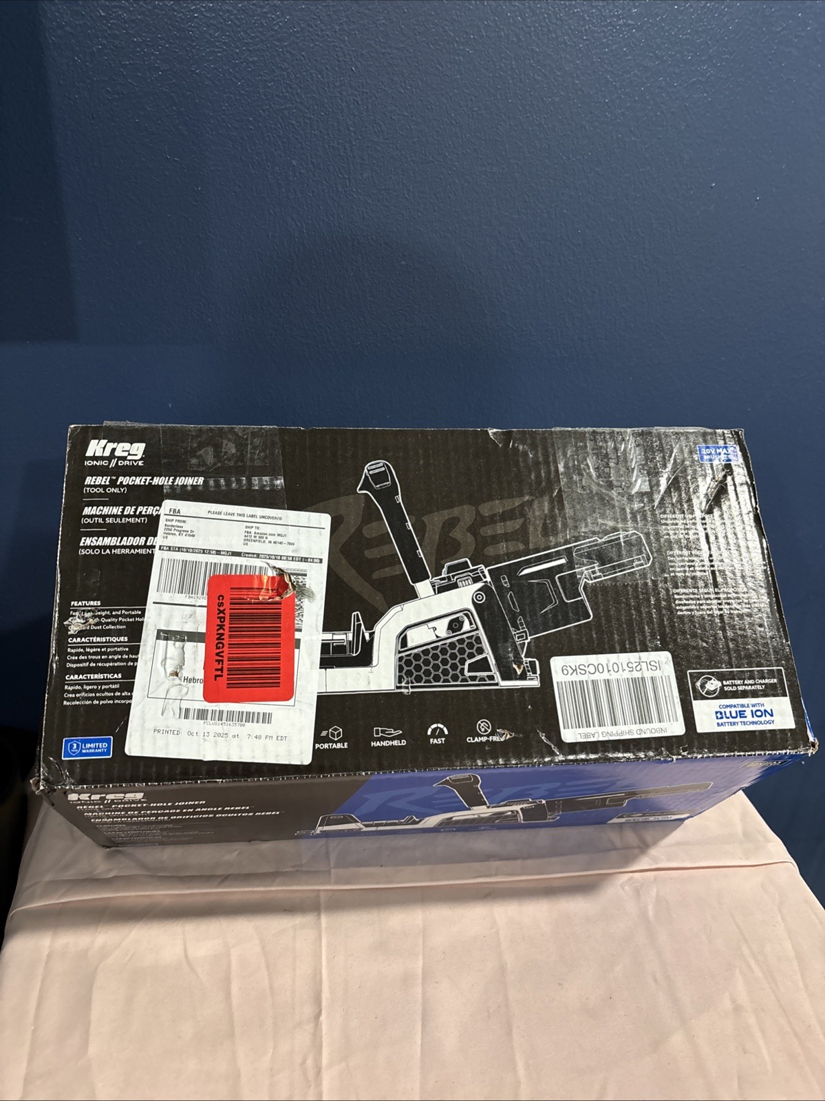 -Brand New- Kreg Iconic Drive REBEL Pocket-Hole Joiner Power Tool