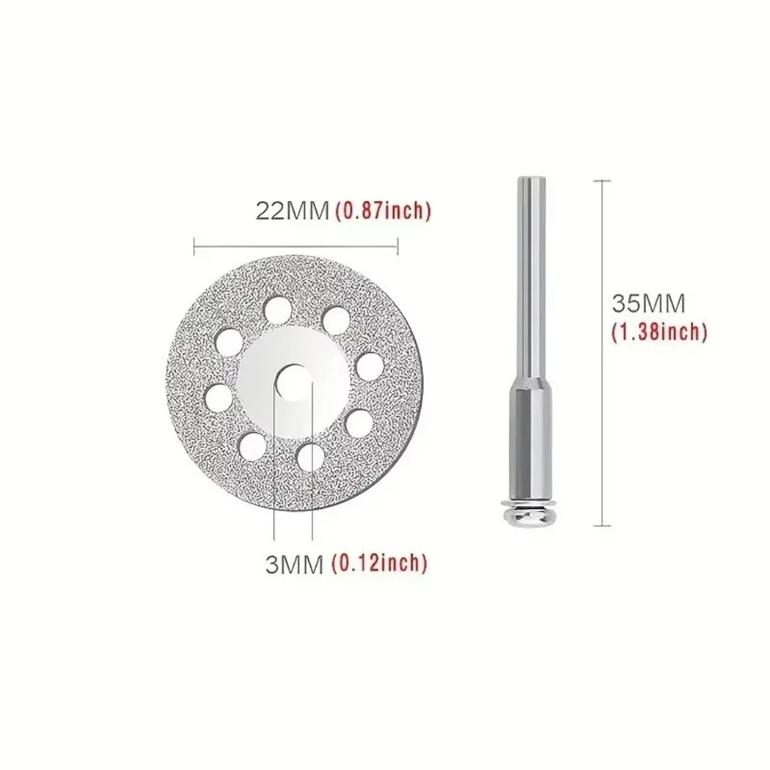 12 Diamond Cutting Wheels For Dremel Rotary Tool Die Grinder Metal Cut Off Disc