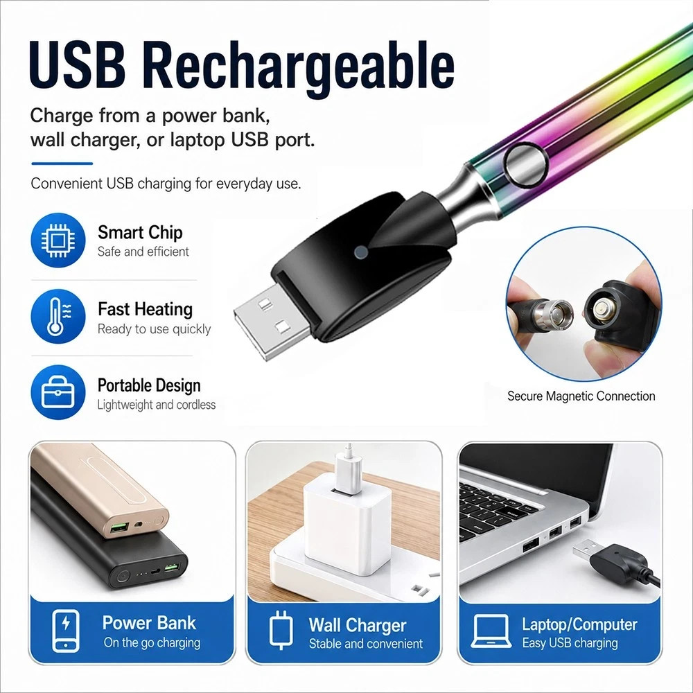 Welding Battery Pen 1100mAh USB Rechargeable Cordless Soldering Iron Pen Kit USA