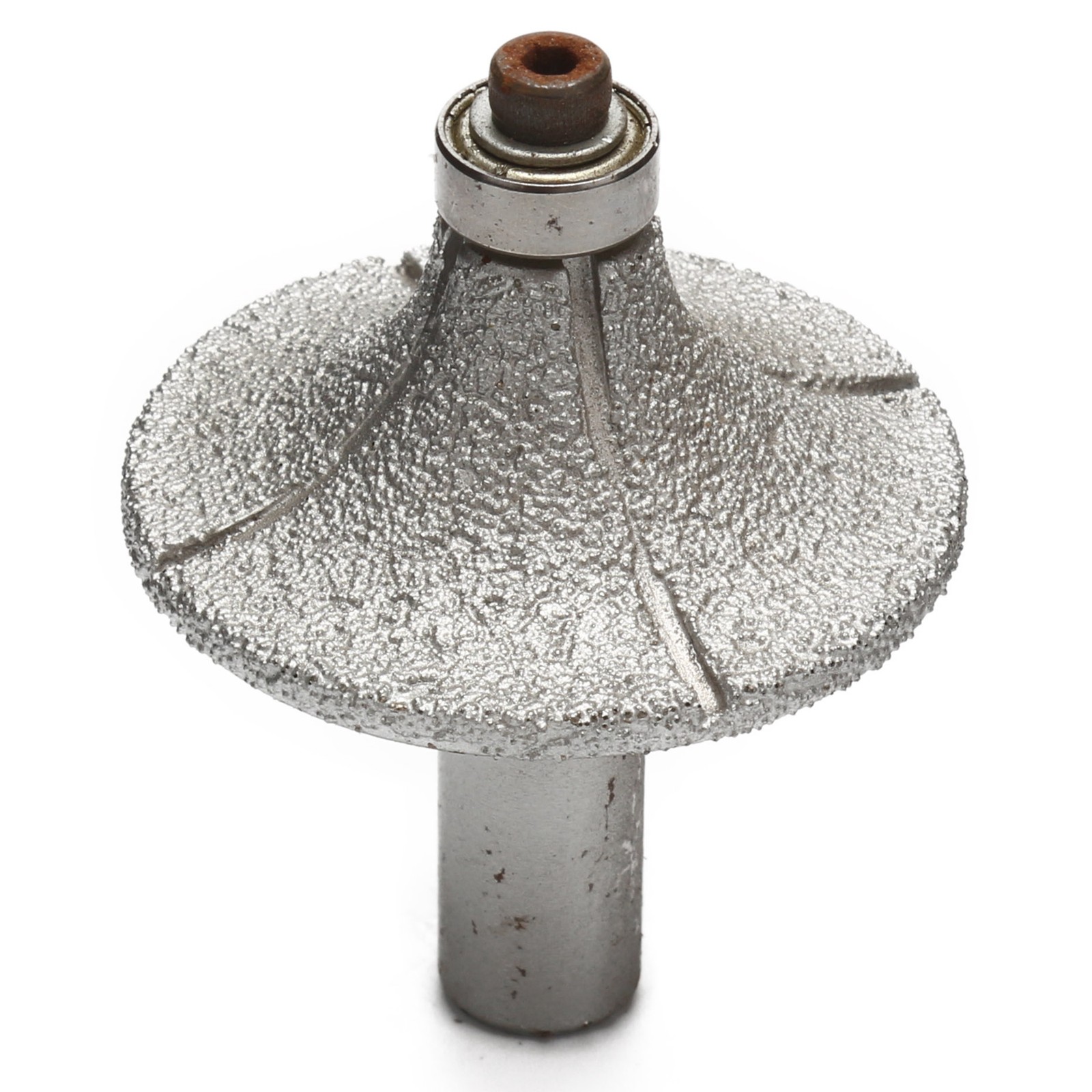 Brazed Diamond Router Bit Radius 18mm 23/32 » Grit 60 Tools For Stone 1/2&Prime; Shank