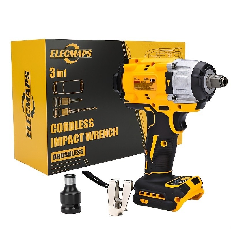 ELECMAPS 1/2-inch Cordless Impact Wrench