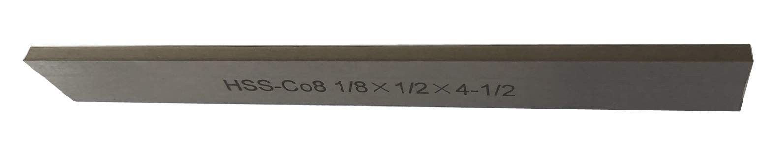 LLDSIMEX Set of 2 8% Cobalt 1/8&Prime; x 1/2&Prime; x 4-1/2&Prime; for 1/8×1/2×4-1/2, Silver