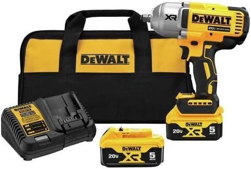 DEWALT DCF900P2 20V 1/2&Prime; High Torque Impact Wrench Kit 1400 ft-lbs