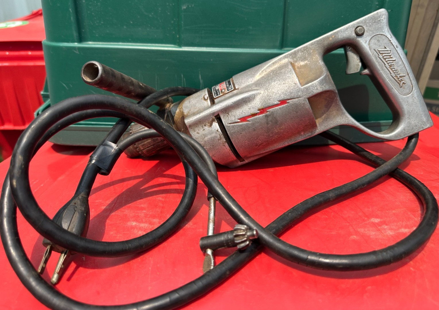Vintage Milwaukee 1/2&Prime; Drill Model 1000 Tested Chuck Key Included Works