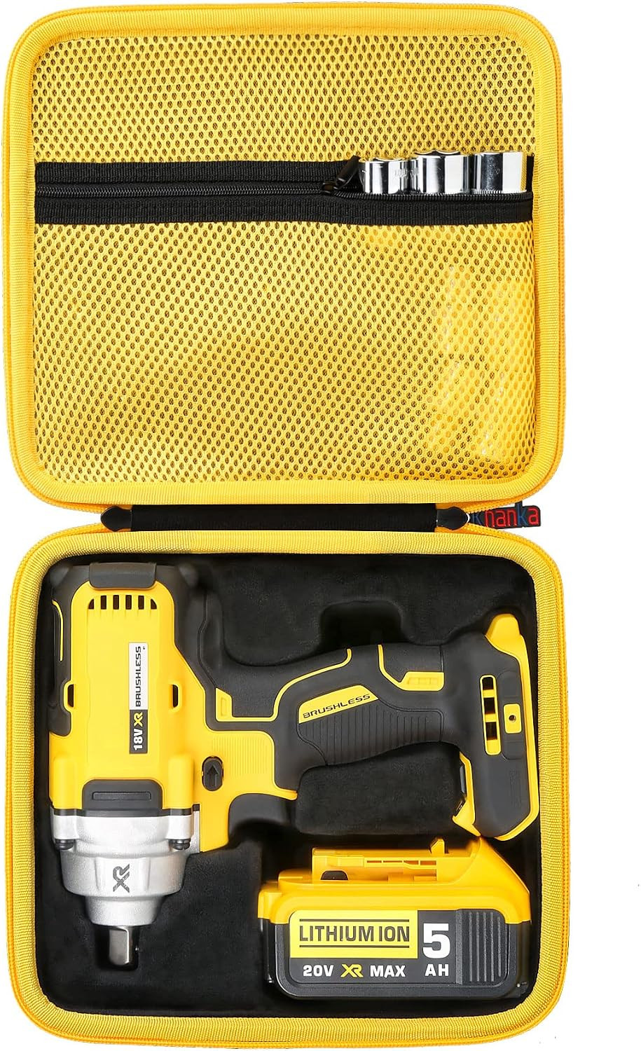 Khanka Hard Case for DEWALT 20V MAX* XR Cordless Impact Wrench(Dewalt DCF923B /D