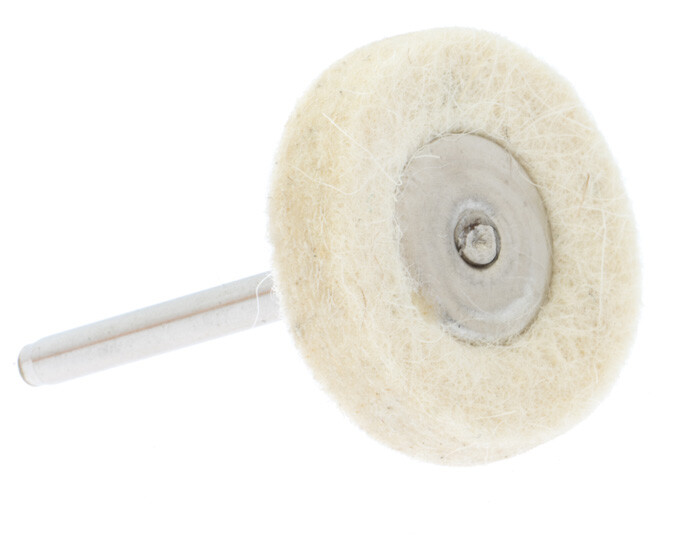 SE Round Felt Buffing Wheel With Mandrel 1&Prime; Diameter 1/8 Shank MZ78 NEW (20 pc)