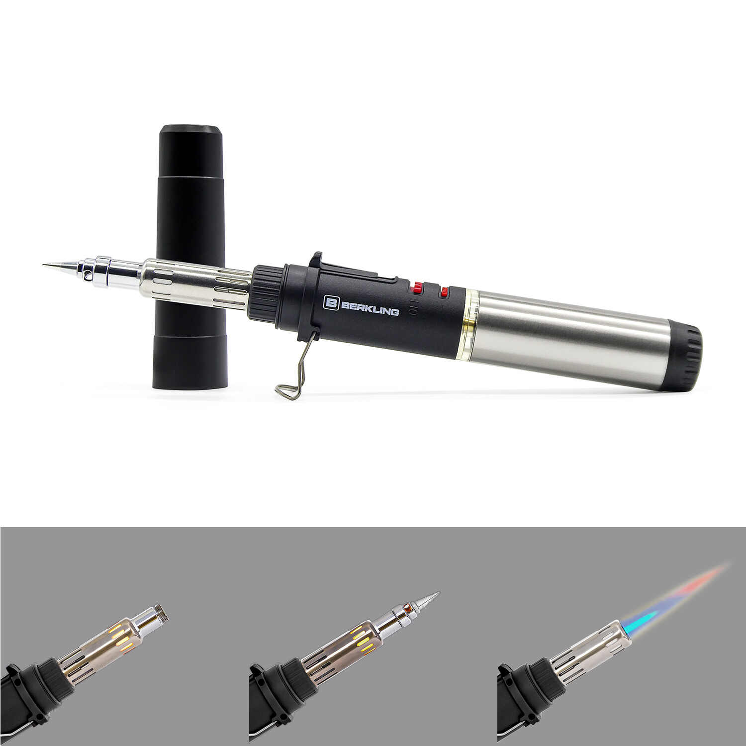 Berkling BSG-668B 3-in-1 Pro Grade Butane Soldering Iron Mini Torch Heat Blower