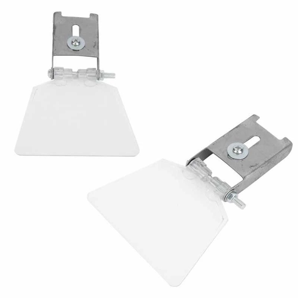 Stainless Steel and ABS Grinder Eye Protection Shields 2pcs Replacement Set