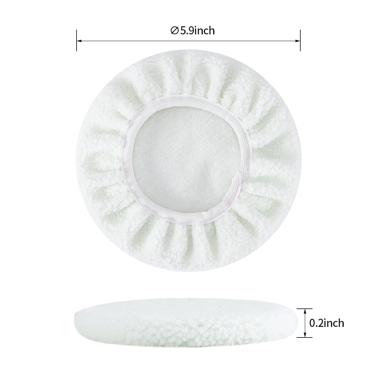 5in-10in Bonnet Polish Pads Car Polisher Replacement Pad Polishing Buffling