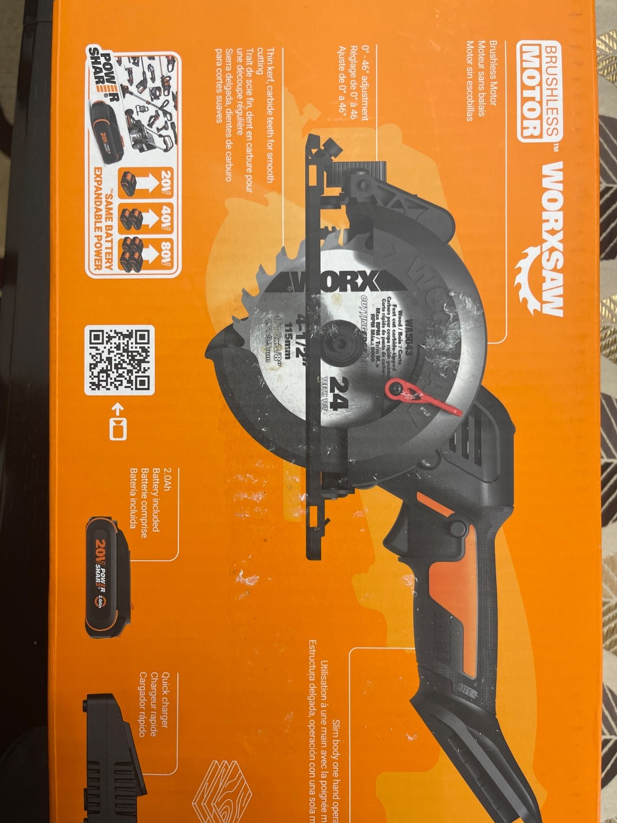 worxsaw 4-1/2 compact wx 531L