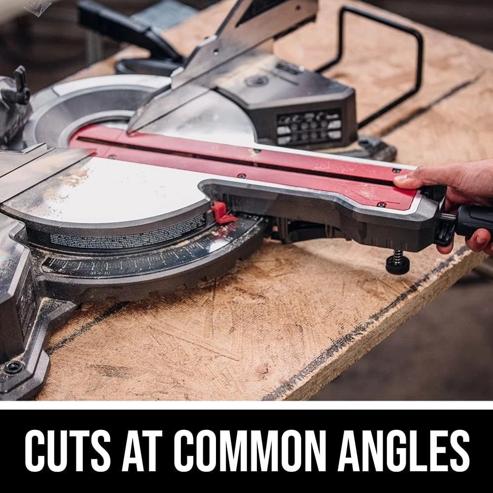 Versatile 10&Prime; Dual Bevel Sliding Compound Miter Saw with Safety Features