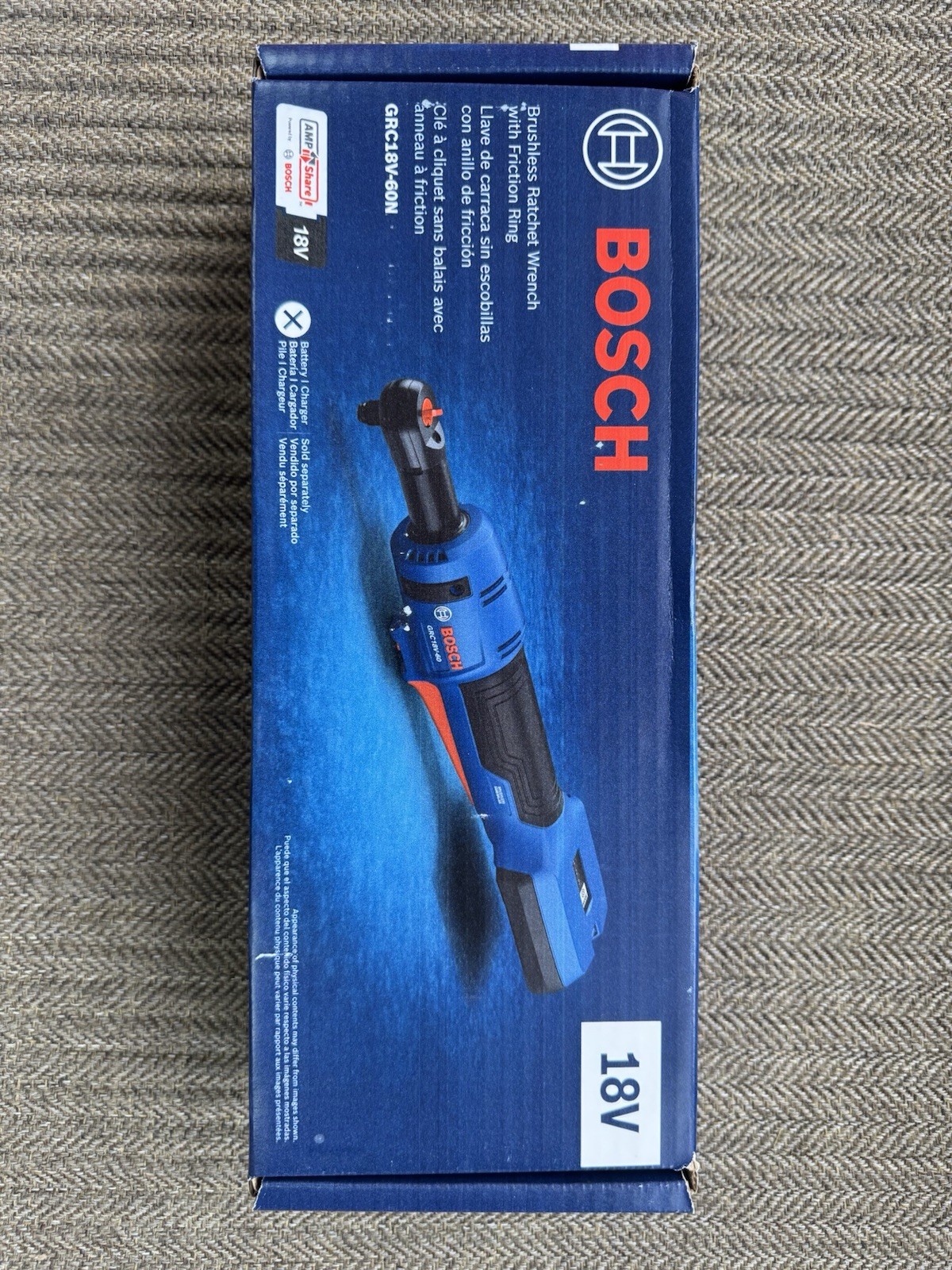 Bosch Professional 18V System Cordless Ratchet Wrench GRC 18V-60