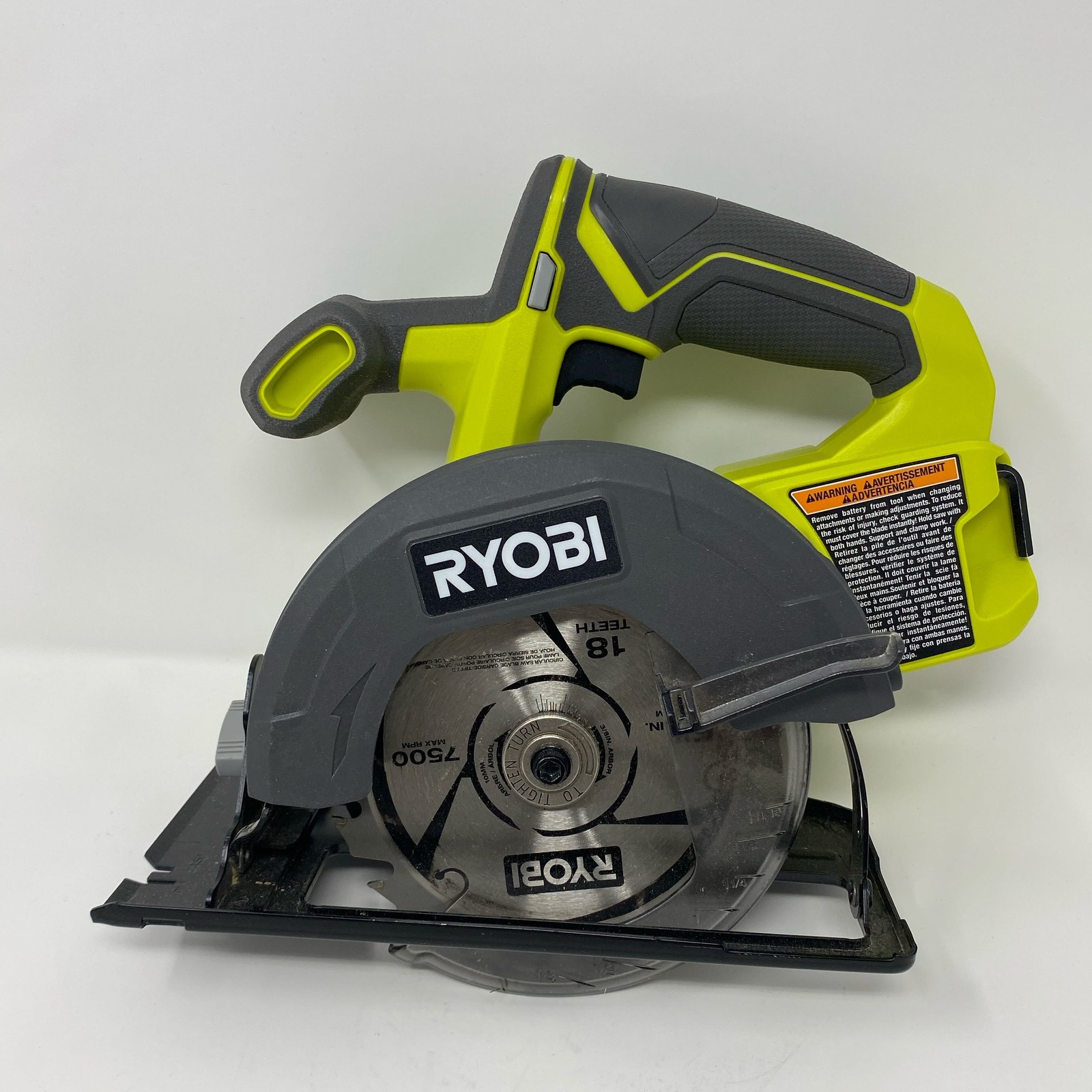Ryobi ONE+ 18V 5-1/2 in Circular Saw Tool Only – Green/Gray