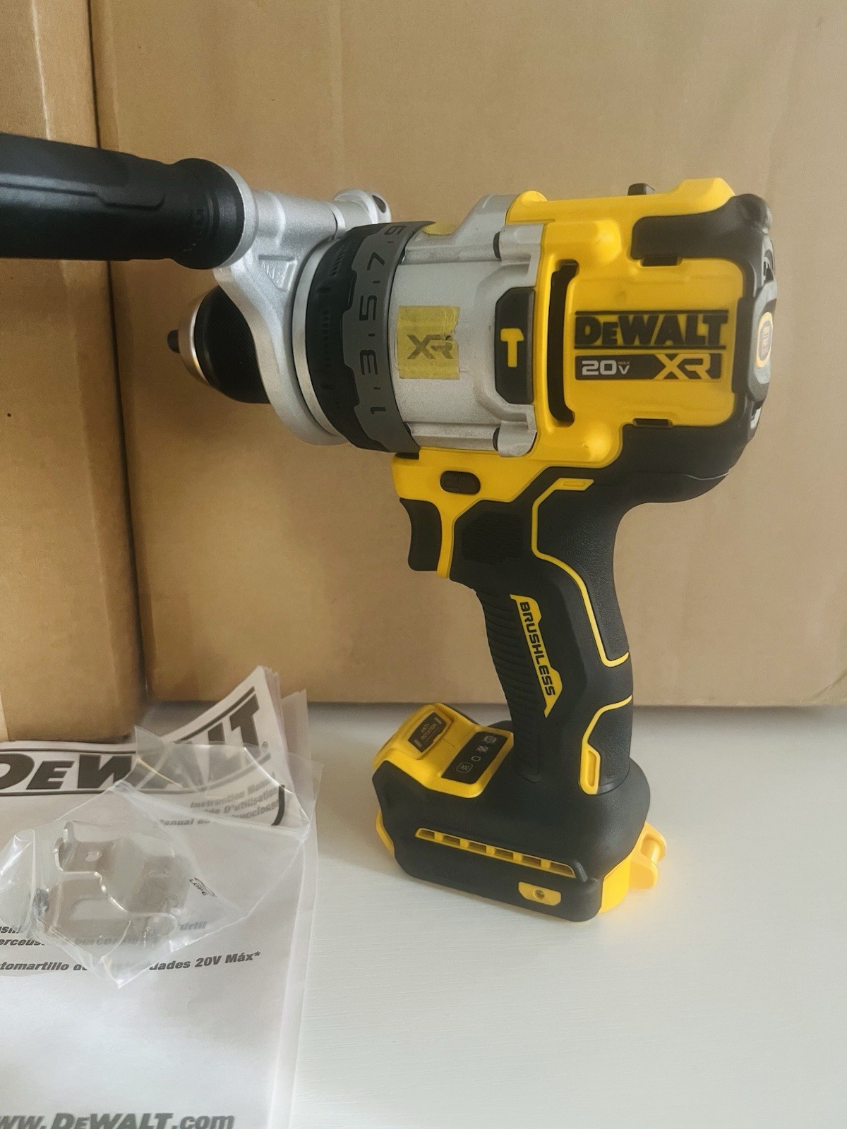 NEW DeWALT DCD1007B 20V MAX XR Brushless 1/2” 3-Speed Hammer Drill (Tool Only)