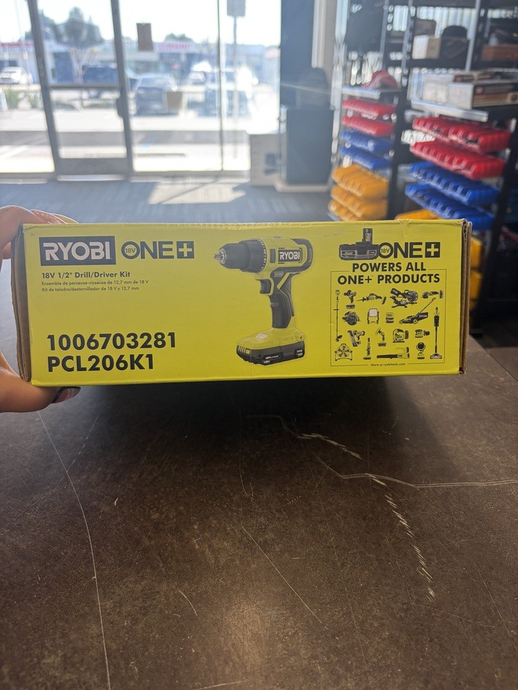 BRAND NEW IN BOX RYOBI PCL206K1 18V ONE + 1/2&Prime; DRILL/DRIVER KIT