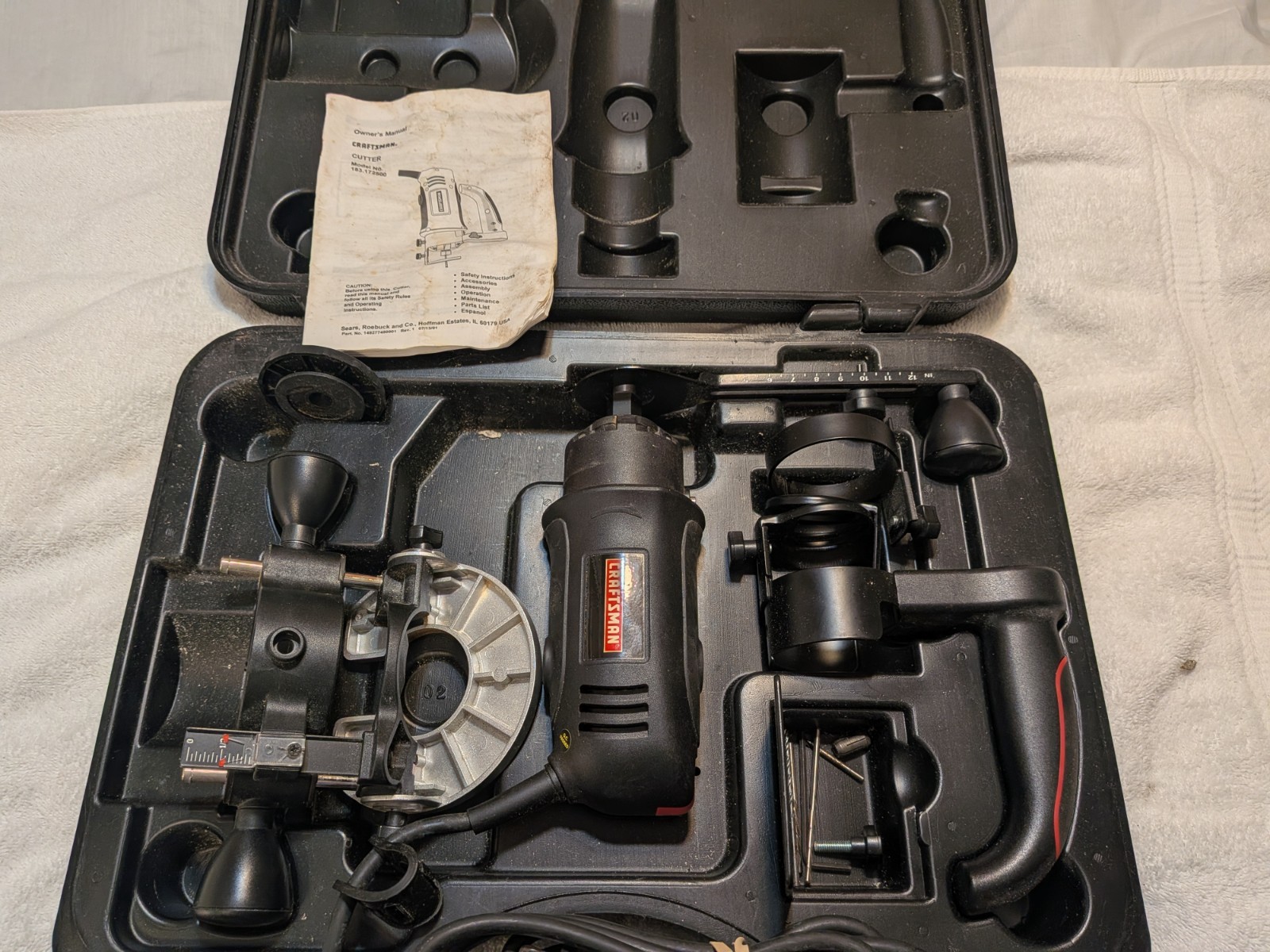 Craftsman All-In-One Cutting Tool Ac Rotary Trim Cutter Kit W/Case #183.172500
