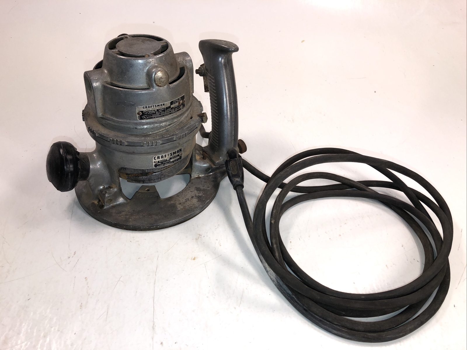 Vintage Sears Craftsman #315.25051 27000 RPM Power Unit W/Router Base #315.25056